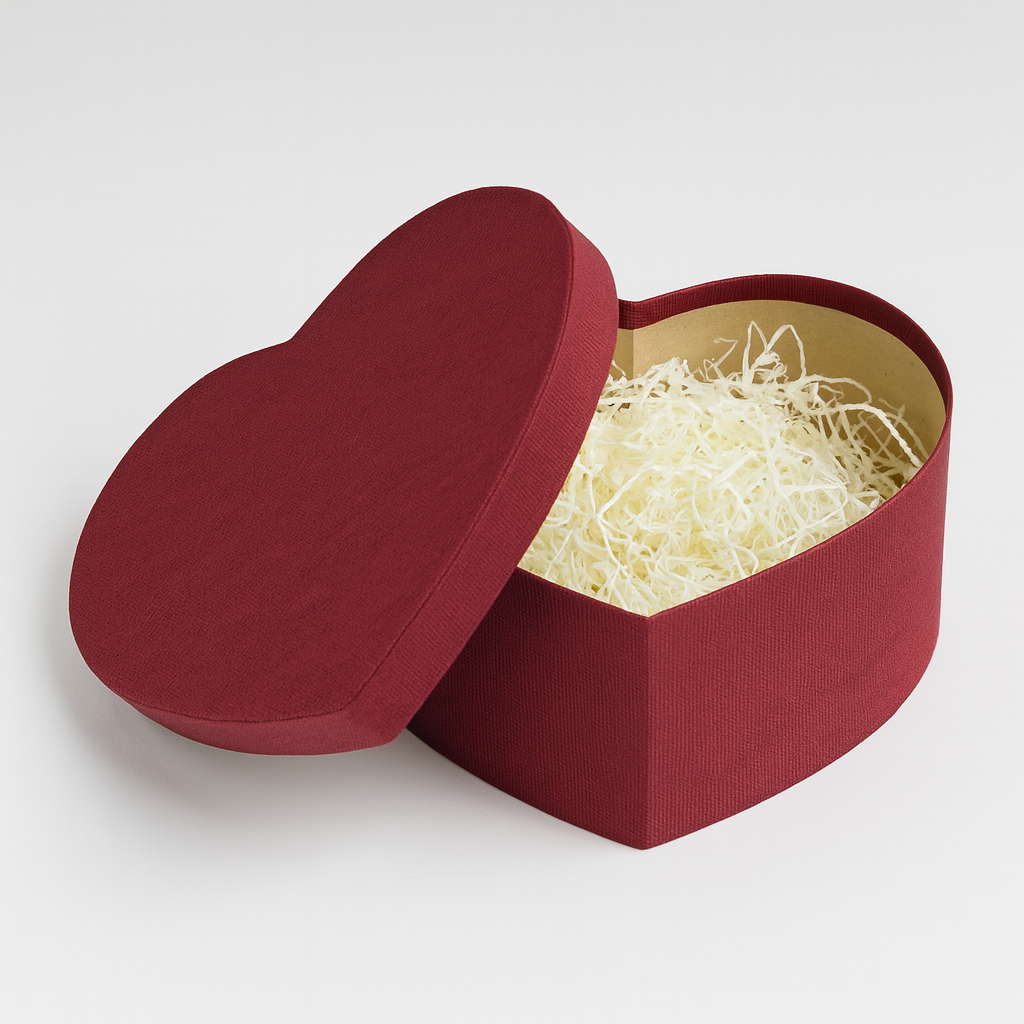 Hartvormige Cadeaubox – Bordeauxrood - 20% korting